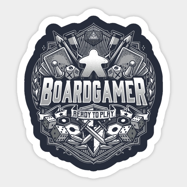 BoardGamer V2 Sticker by StudioM6